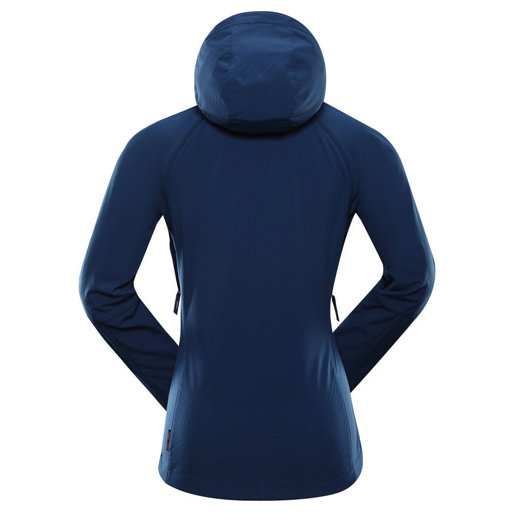 detail ALPINE PRO Hoora modrá dámská softshell bunda 8000 mm