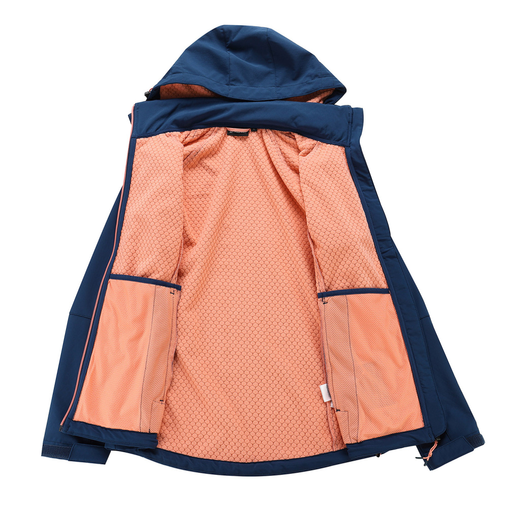 detail ALPINE PRO Hoora modrá dámská softshell bunda 8000 mm