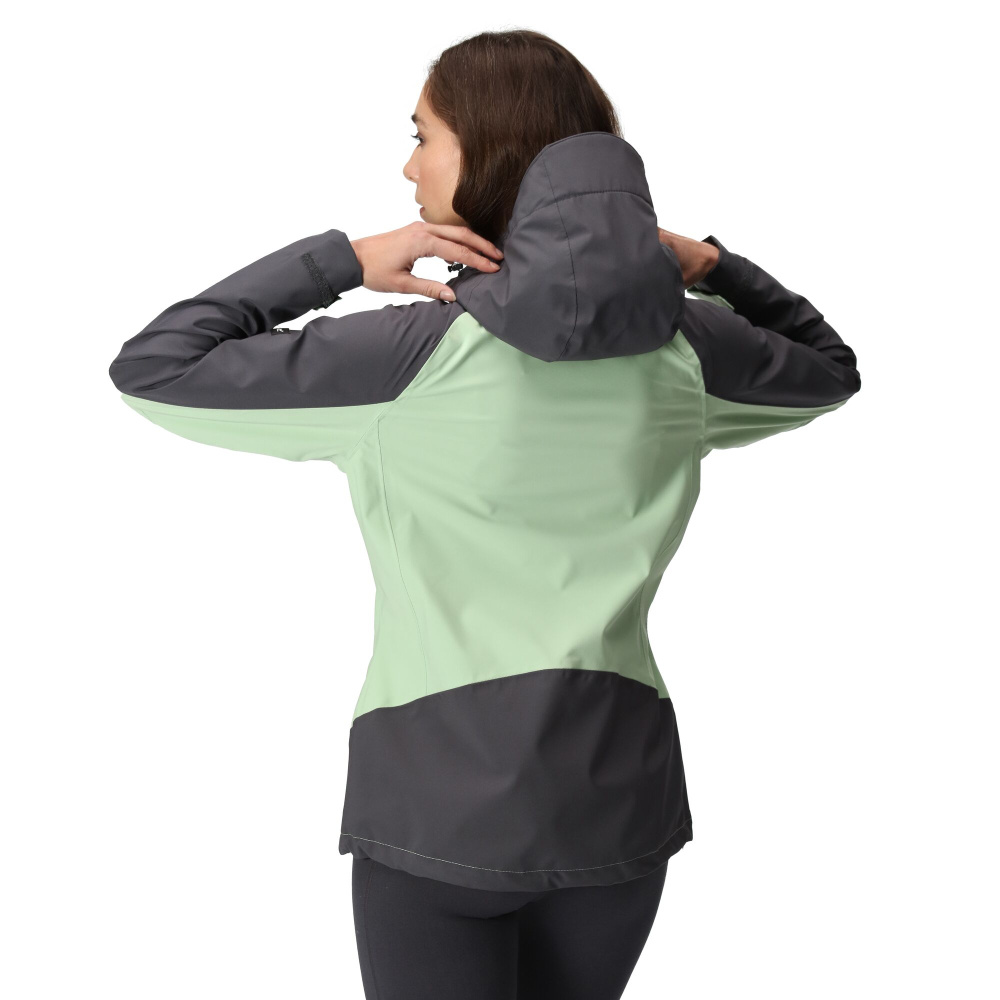 detail REGATTA Birchdale sv. zelená dámská outdoor bunda Isotex membrána 10 000mm