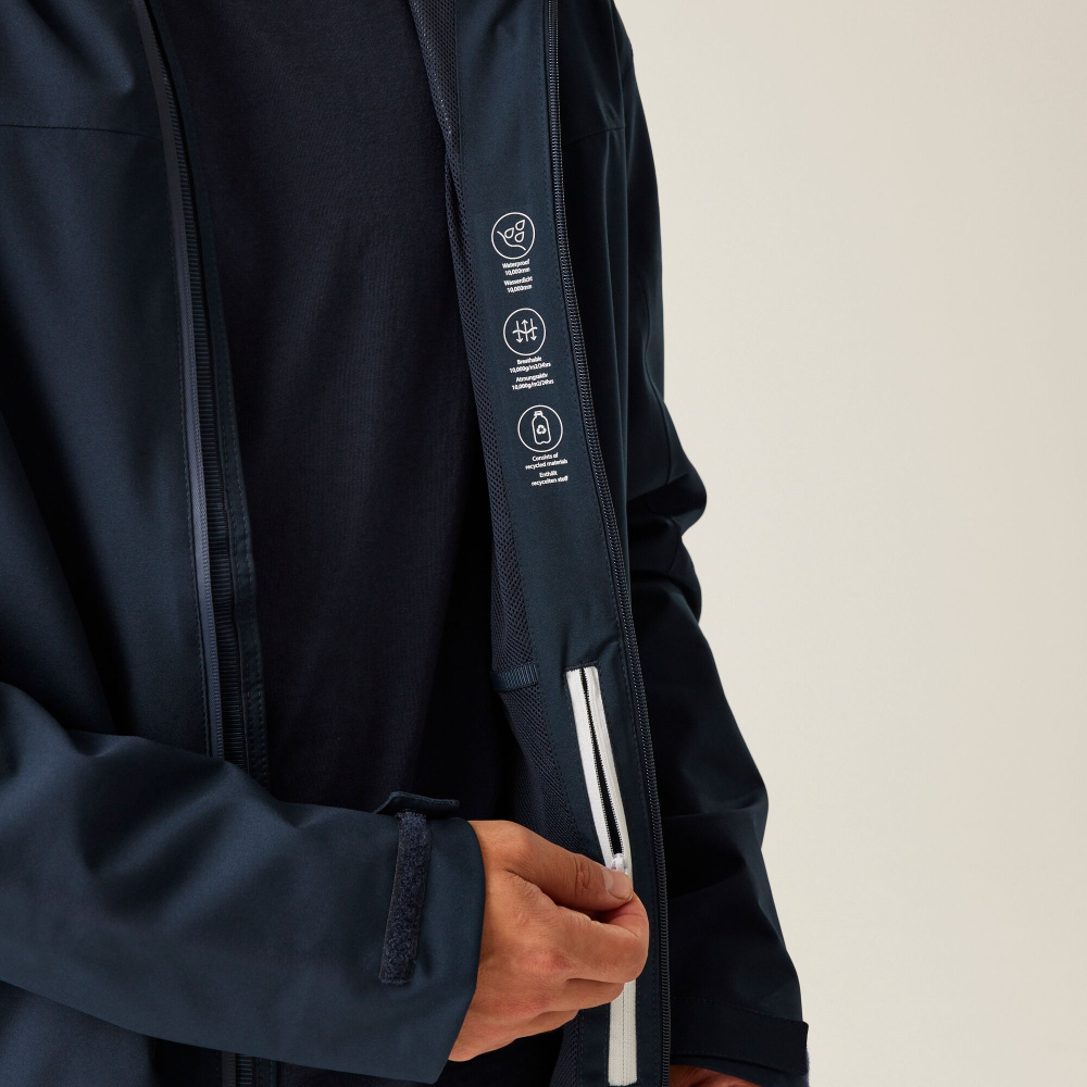 detail REGATTA Birchdale modrá pánská outdoor bunda Isotex 10 000 mm