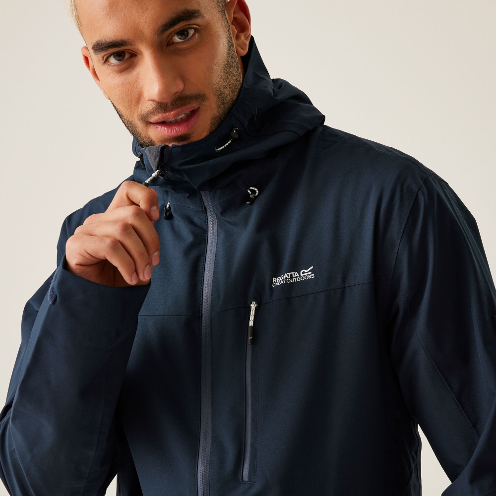 detail REGATTA Birchdale modrá pánská outdoor bunda Isotex 10 000 mm
