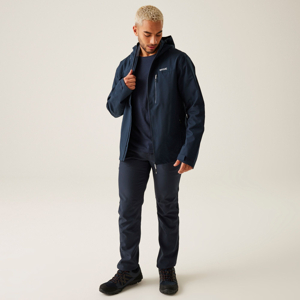 detail REGATTA Birchdale modrá pánská outdoor bunda Isotex 10 000 mm