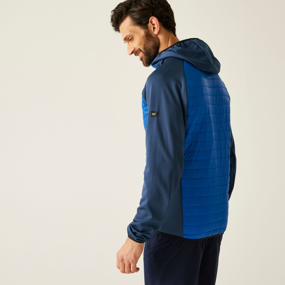 detail REGATTA Andreson Hybrid modrá pánská outdoor bunda