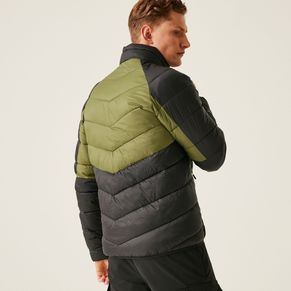 detail REGATTA Dalent olivová pánská zimní bunda