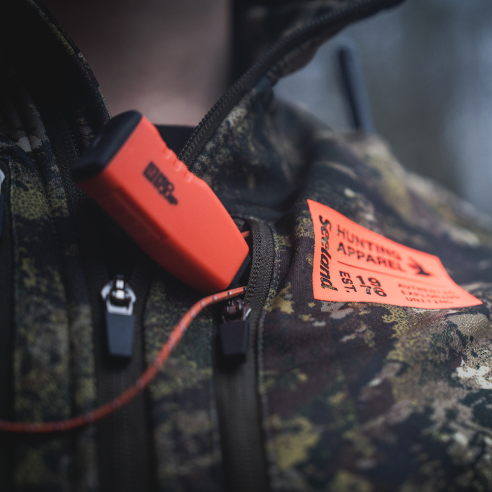 detail SEELAND Denmark Tidal Camo bunda outdoor pánská máskáč pohodlný Stretch