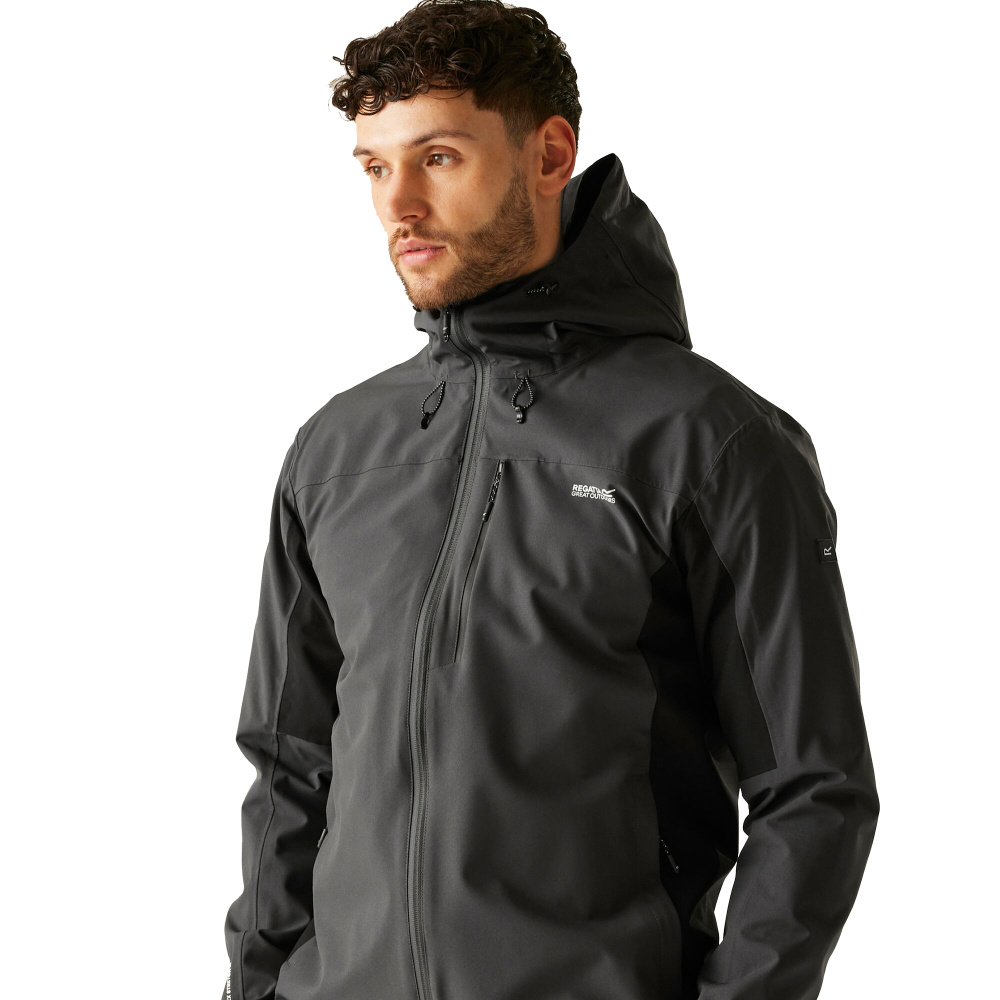 detail REGATTA Birchdale II šedá pánská outdoor bunda Isotex 10 000 mm