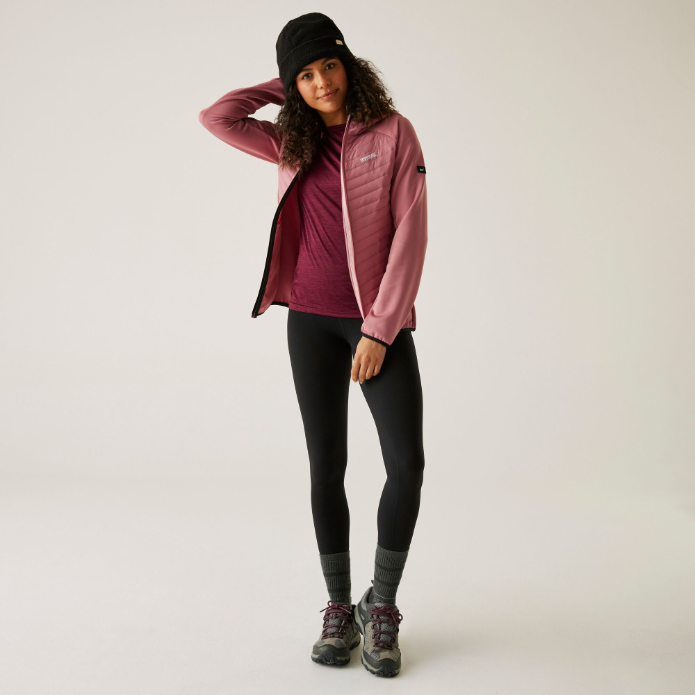 detail REGATTA Andreson Hybrid růžová dámská outdoor celoroční pohodlná bunda