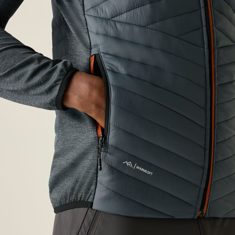 detail REGATTA Andreson Hybrid modrá pánská celoroční outdoor bunda