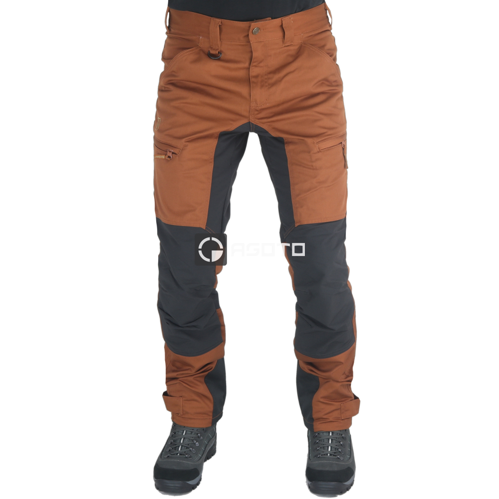 detail Deerhunter Denmark Roqaland Stretch oranžové pánské outdoor kalhoty
