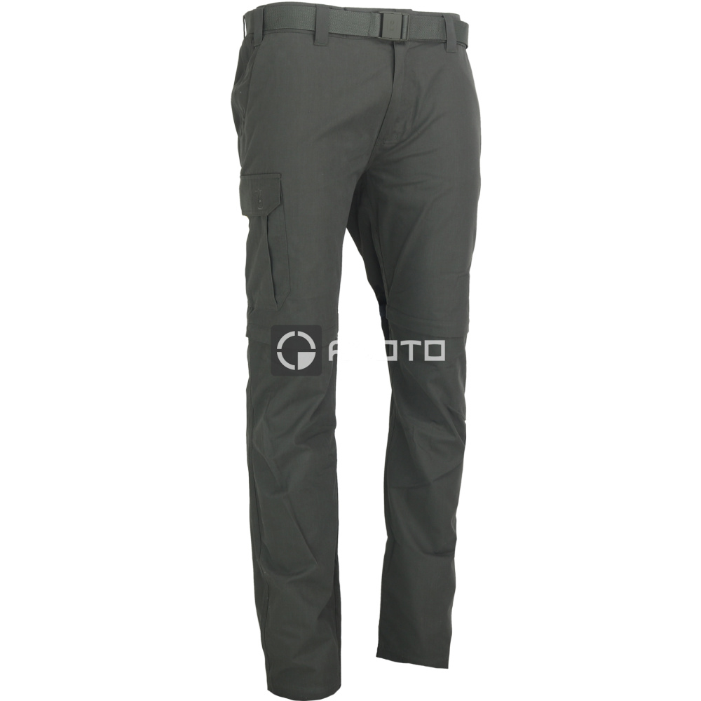 detail Deerhunter Denmark Slogen Zip-Off hnědé pánské outdoor kalhoty 2v1 + pásek