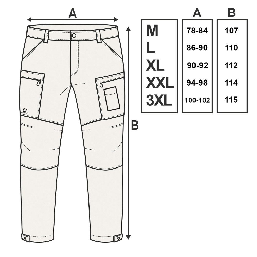 detail Asoto Fjallvik pánské outdoor kalhoty pohodlné hnědé DWR voděodpudivé Stretch