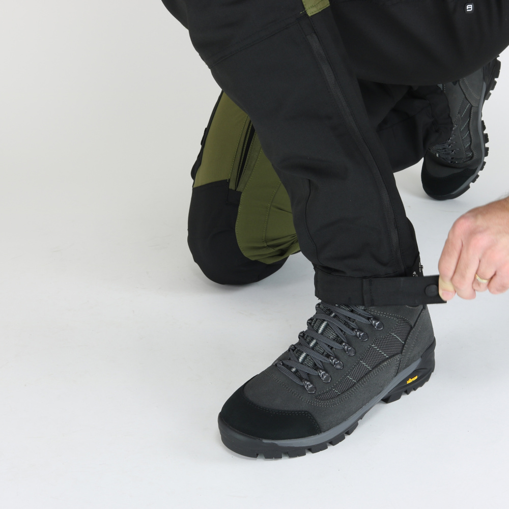 detail Asoto Abisko olivové pánské outdoor kalhoty voděodpudivé Stretch s větráním