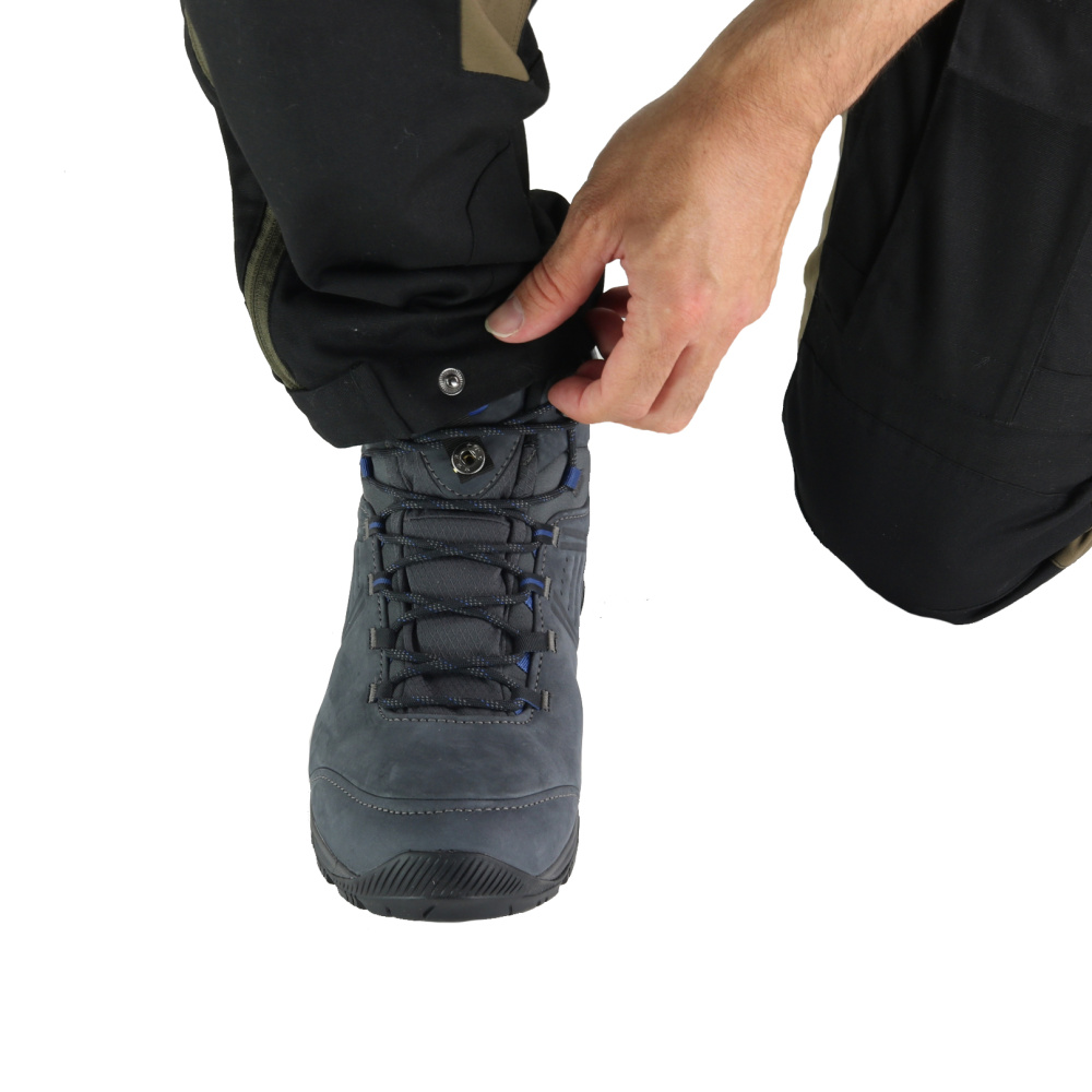 detail Asoto Vattern Zip-Off pánské hnědé outdoor kalhoty DWR odepínací nohavice 2v1