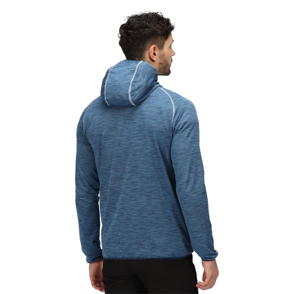 detail REGATTA Yonder Hoody modrá pánská outdoor mikina