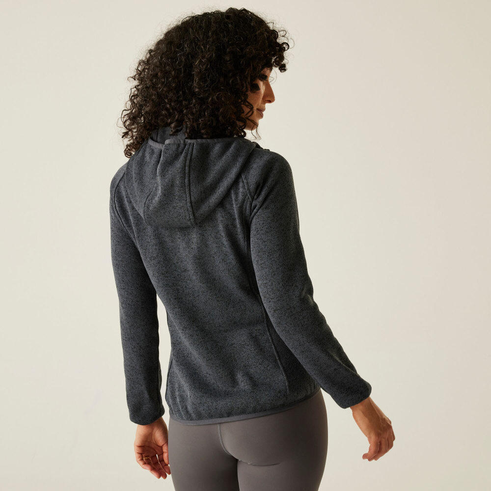 detail REGATTA Wms Hood Newhill šedá dámská outdoor mikina