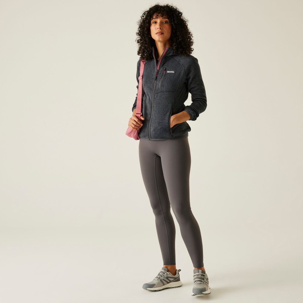 detail REGATTA Wms Hood Newhill šedá dámská outdoor mikina