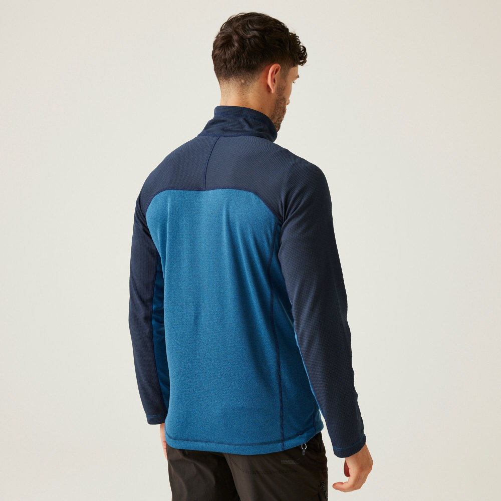 detail REGATTA Highton F/Z modrá pánská outdoor mikina