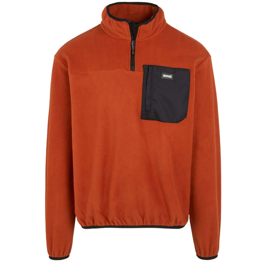 detail REGATTA Frankie oranžová pánská fleece outdoor mikina