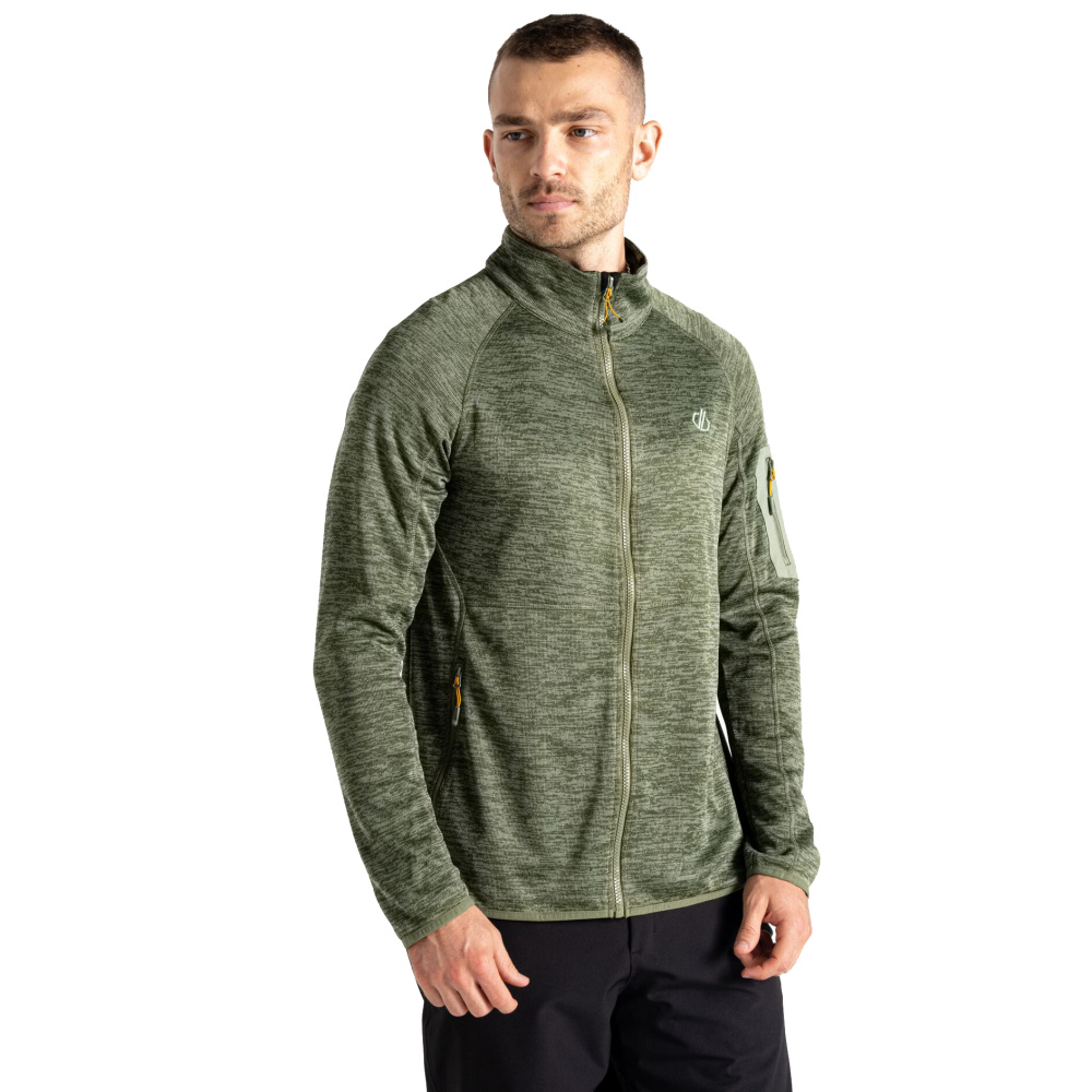 detail DARE2B MensTorrek Fleece olivová pánská outdoor mikina