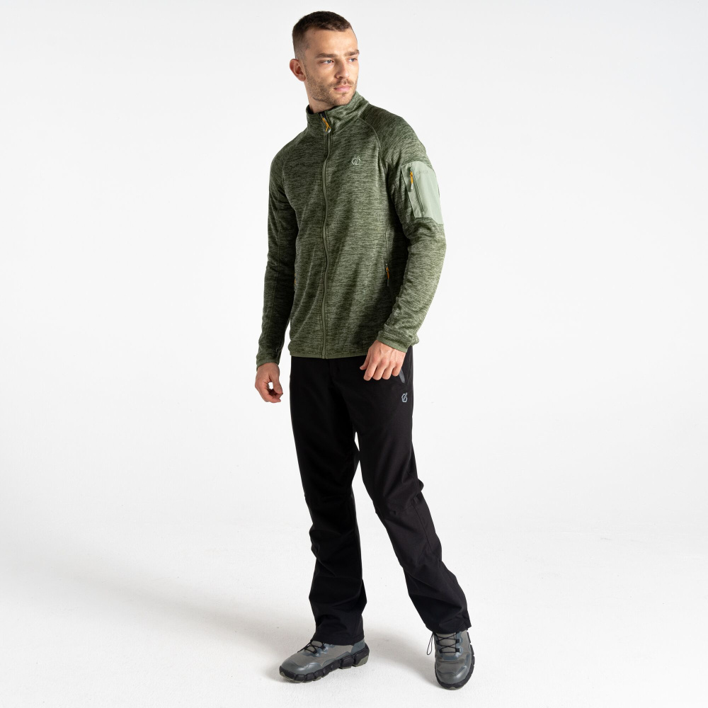 detail DARE2B MensTorrek Fleece olivová pánská outdoor mikina