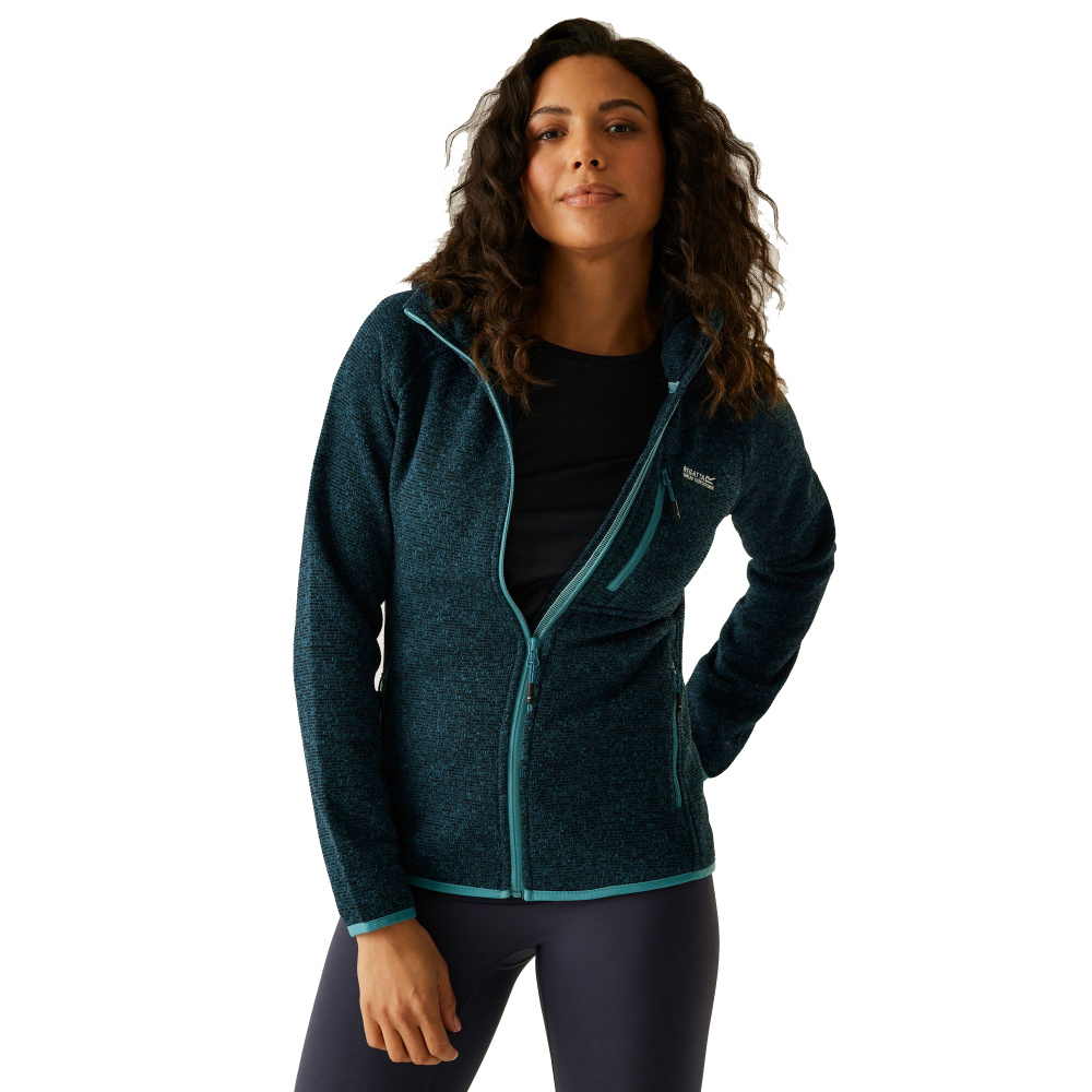 detail REGATTA Newhill modrá dámská outdoor mikina moderní a pohodlná