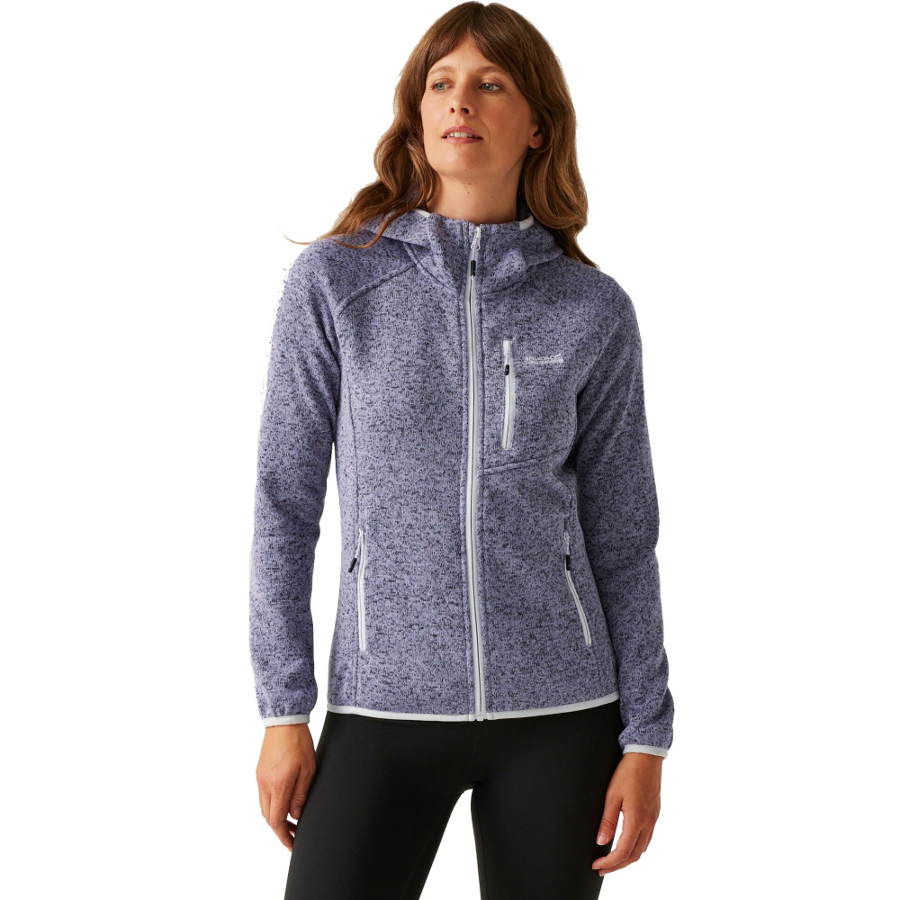 detail REGATTA Newhill fialová dámská outdoor mikina