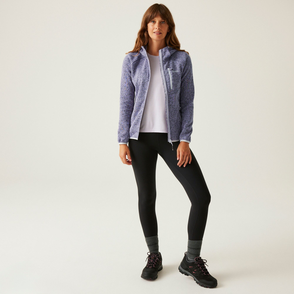 detail REGATTA Newhill fialová dámská outdoor mikina