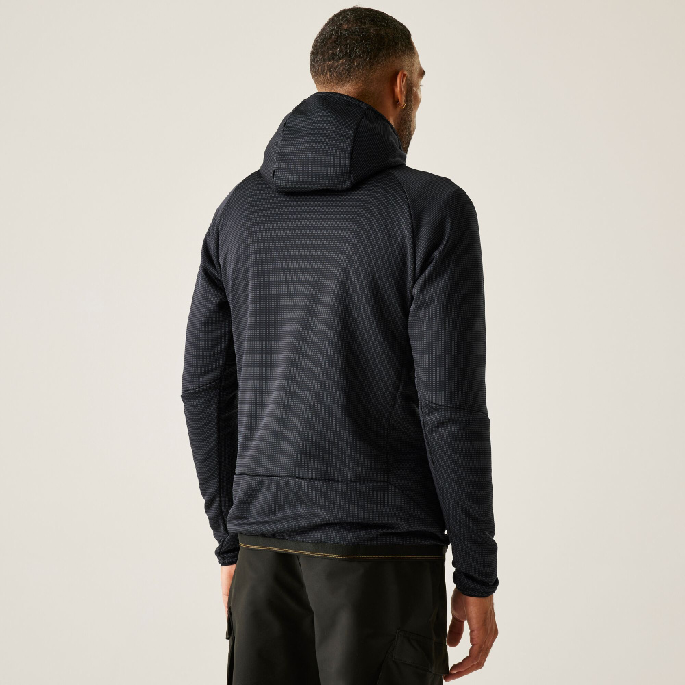 detail REGATTA Everet šedá pánská funkční pružná outdoor mikina nejen na hory