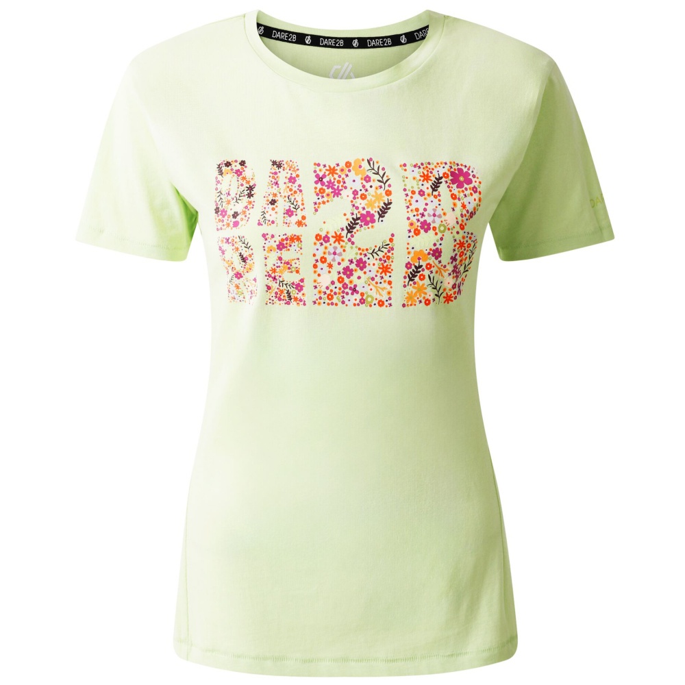detail DARE2B Tranquility III Tee zelené dámské outdoor triko 100% Bavlna