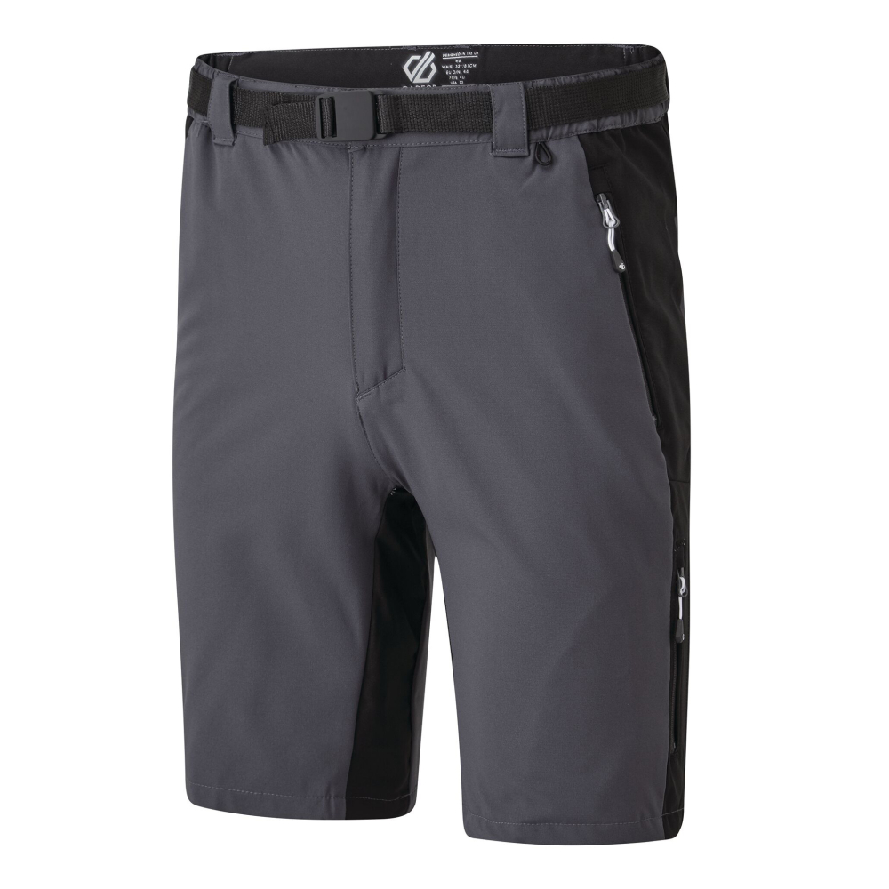 detail DARE2B Disport II šedé pánské outdoor lehké kraťasy
