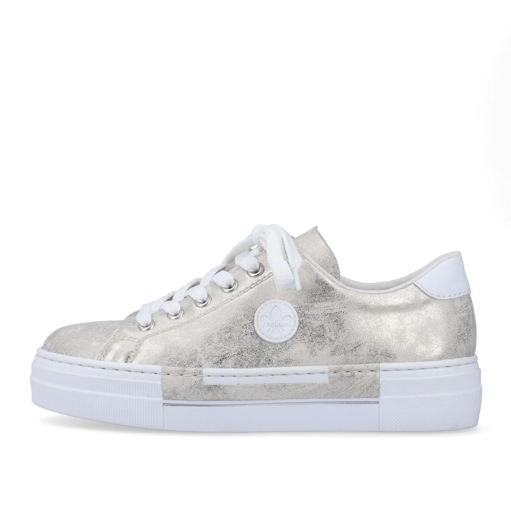 detail RIEKER N49W1-90 bílé dámské tenisky