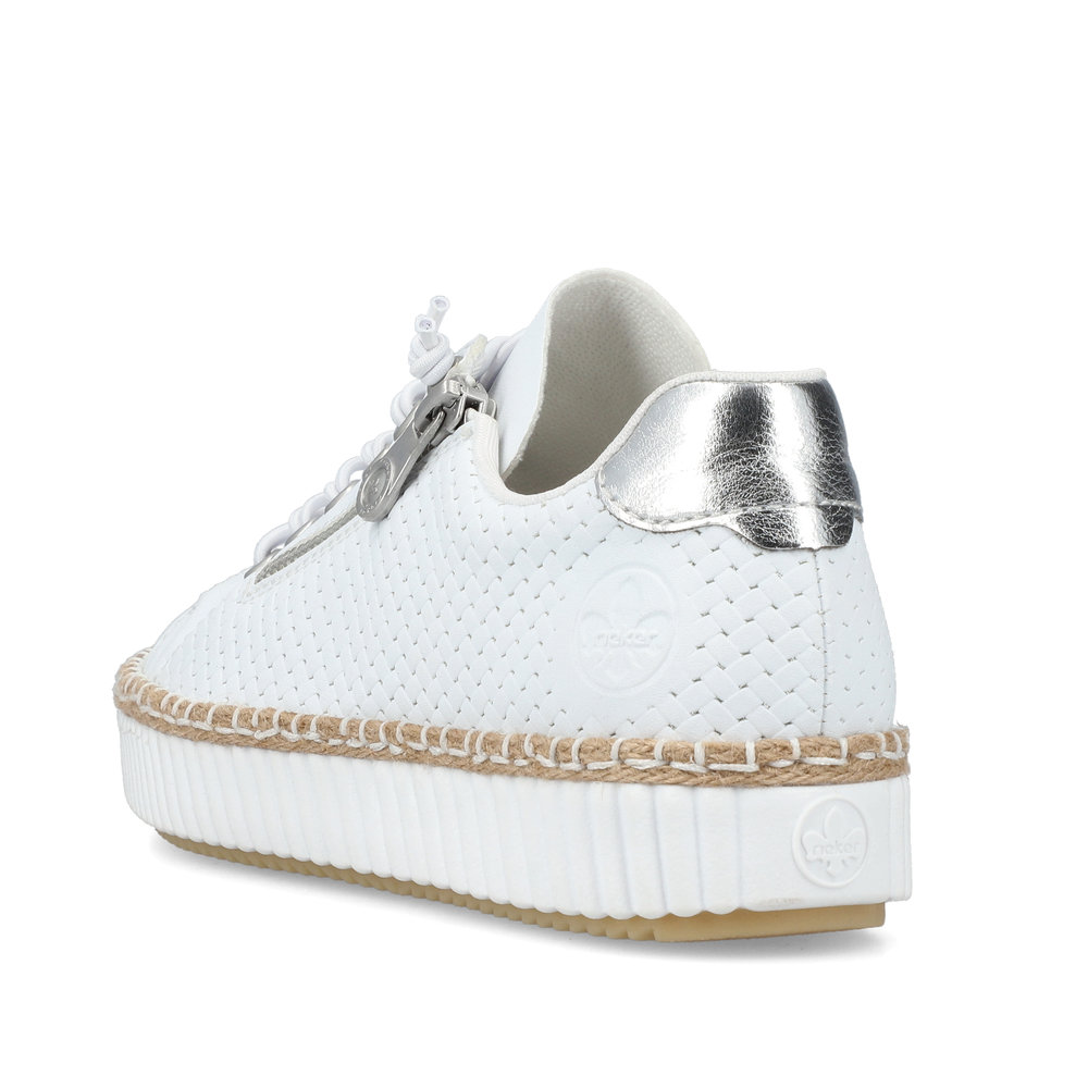 detail RIEKER M2940-80 bílé dámské tenisky