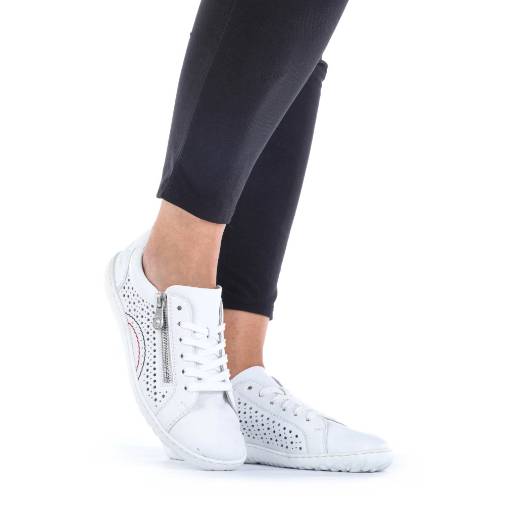 detail RIEKER 52824-80 bílé dámské tenisky