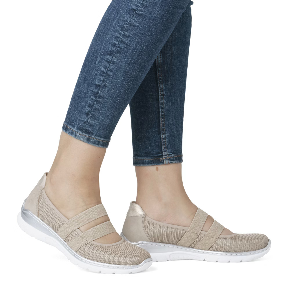 detail RIEKER L3281-62 béžová dámská obuv