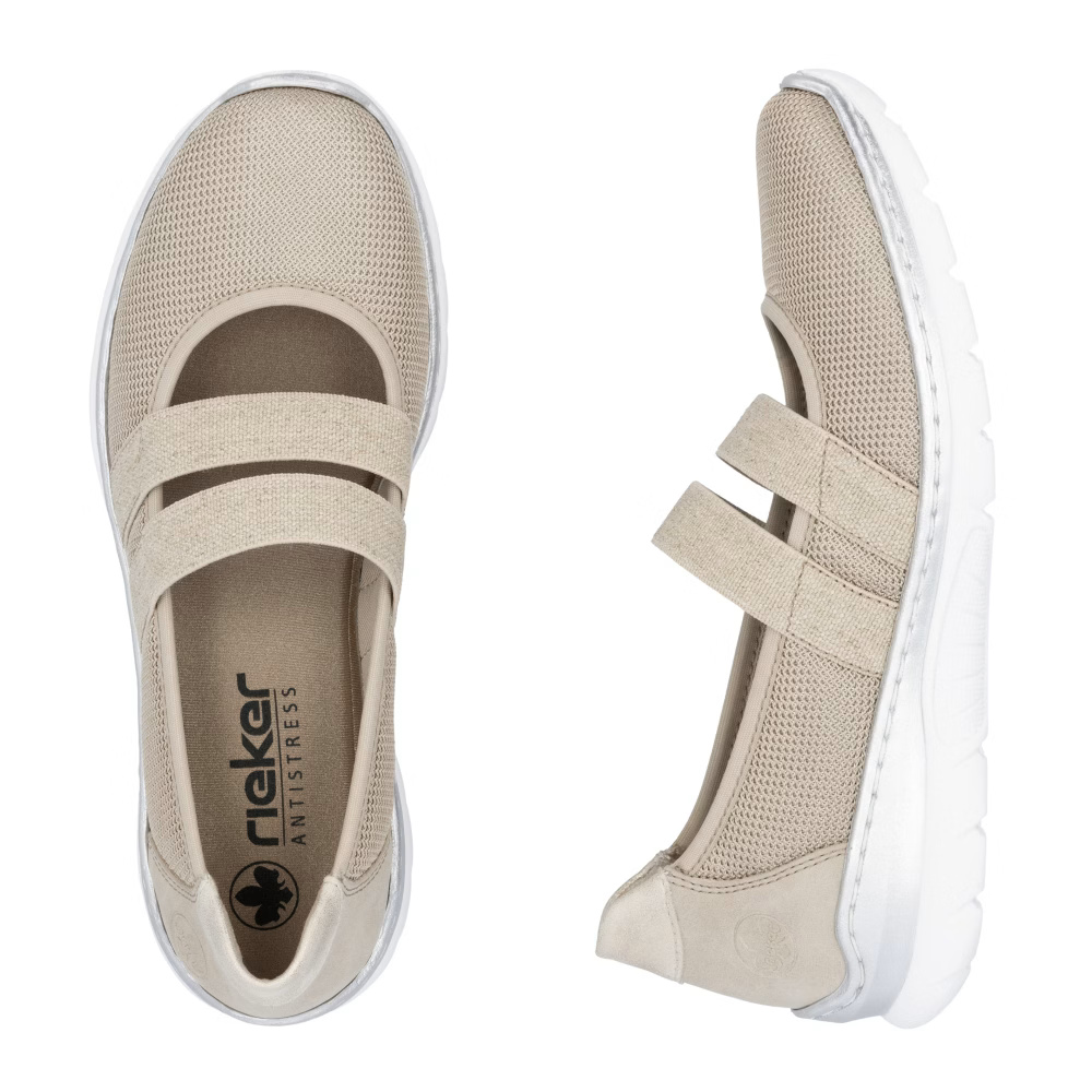 detail RIEKER L3281-62 béžová dámská obuv