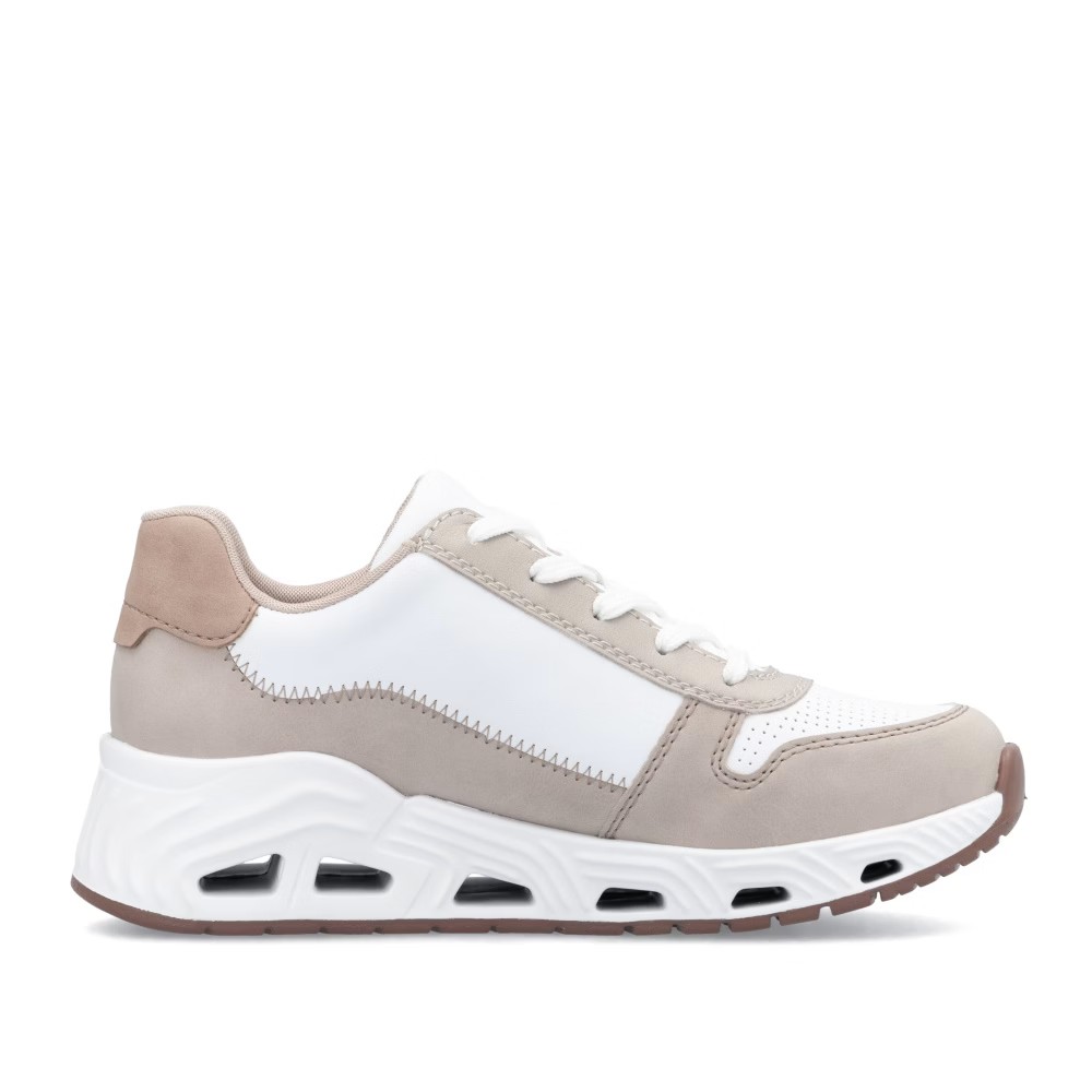 detail RIEKER N5204-80 bílé dámské tenisky