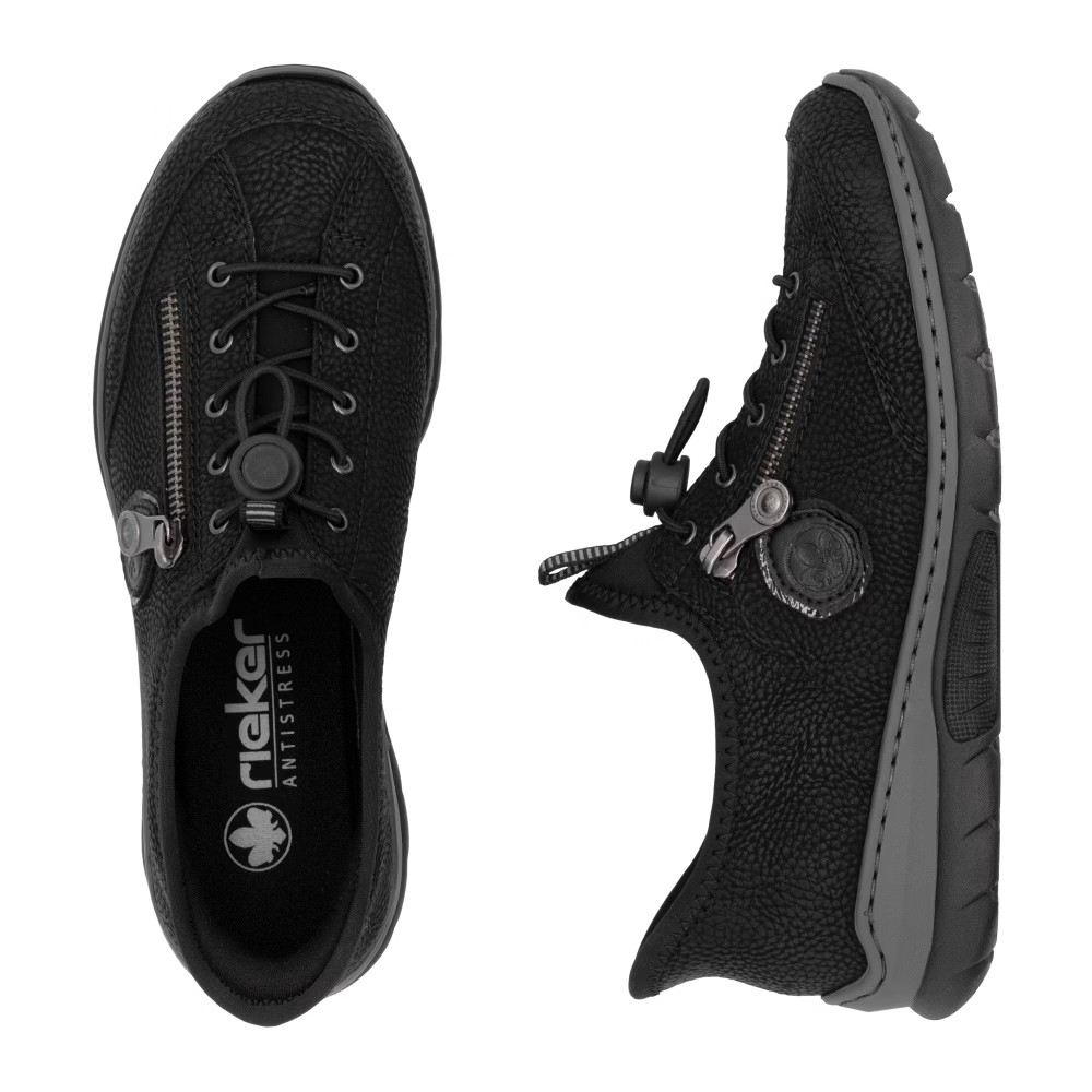 detail RIEKER L32F1-00 černé dámské tenisky