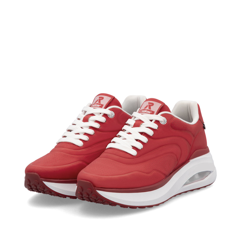 detail RIEKER W2700-33 červené dámské tenisky