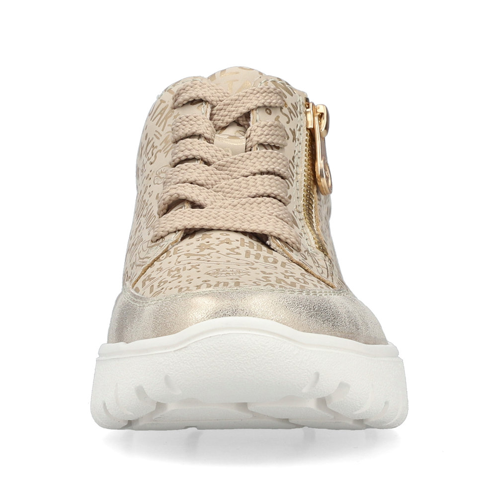 detail RIEKER N1316-90 béžové dámské tenisky