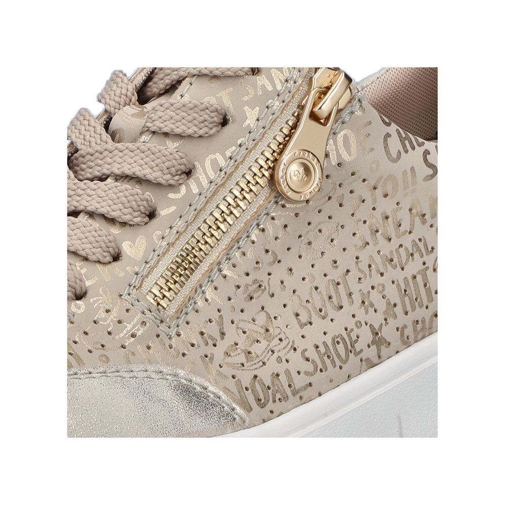 detail RIEKER N1316-90 béžové dámské tenisky