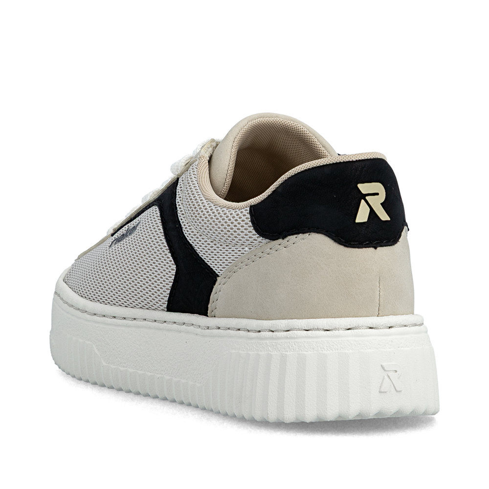 detail RIEKER N9900-60 béžové dámské tenisky pohodlné a vzdušné