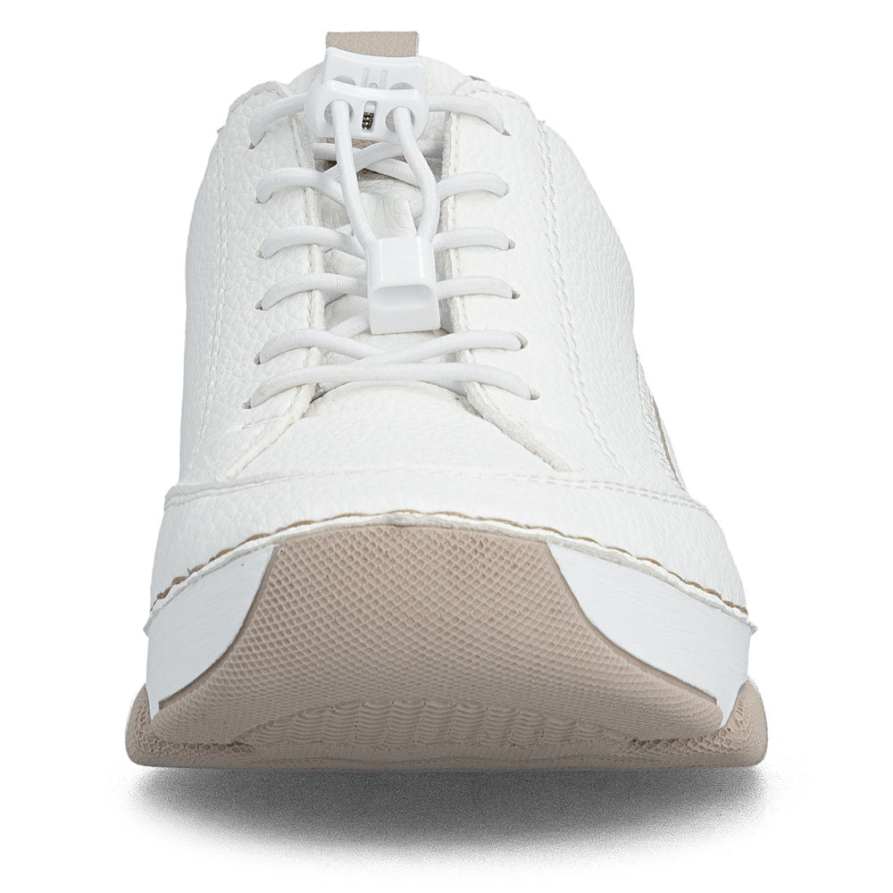detail RIEKER 45969-80 bílé dámské tenisky antistress