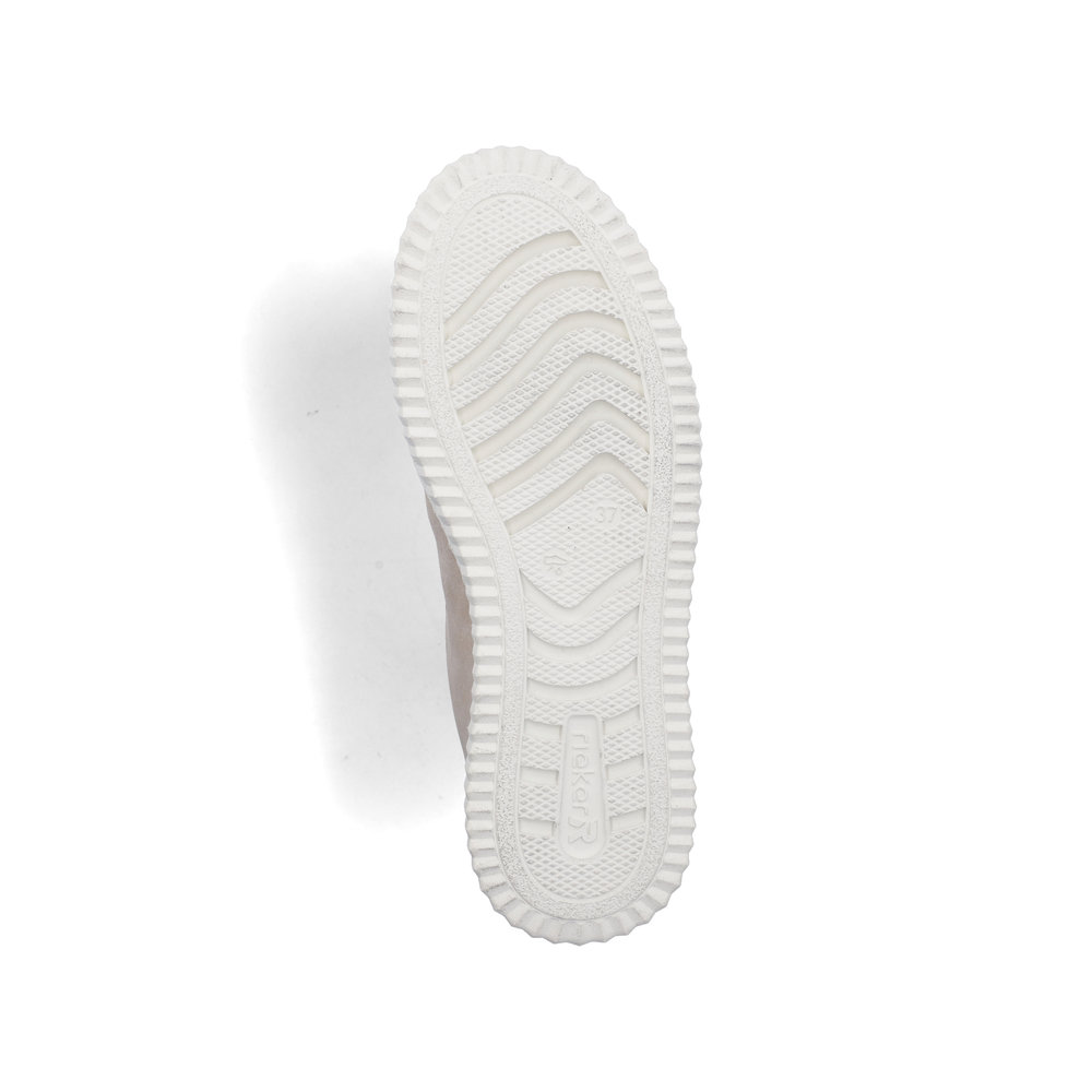 detail RIEKER N9920-62 béžové dámské tenisky, antistress podrážka