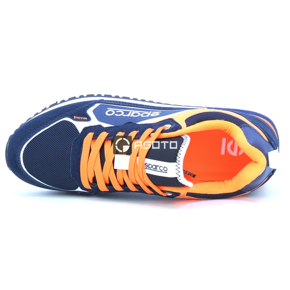 detail SPARCO S-Road BM modré pánské pohodlné tenisky do města, moderní vzhled