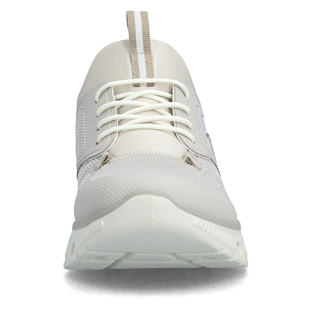 detail RIEKER M6078-60 béžové dámské sportovní tenisky, pohodlné na došlap, vzdušné