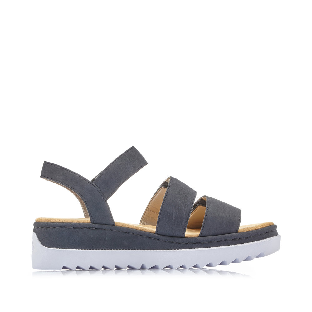 detail RIEKER V4424-14 modré dámské sandály