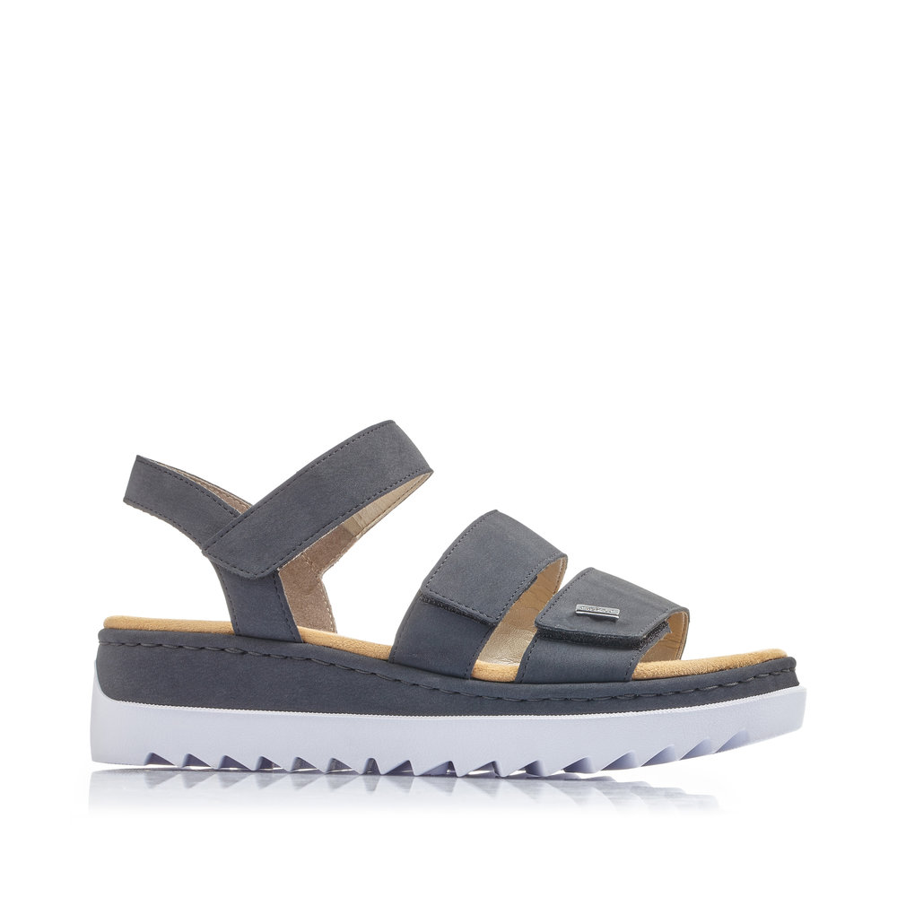 detail RIEKER V4424-14 modré dámské sandály