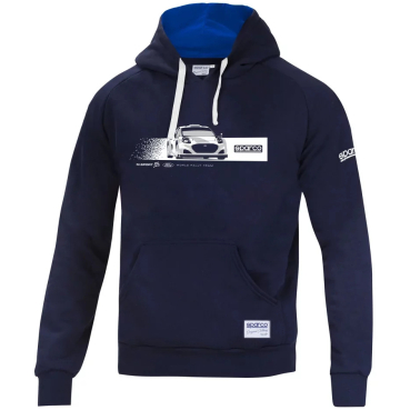 SPARCO Hoodie WRT M-Sport modrá pánská mikina