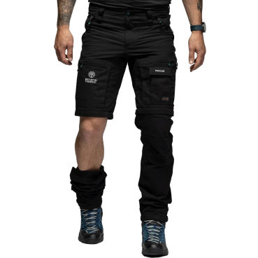 Beyond Nordic Sweden Zip-Off černé pánské outdoor kalhoty 2v1 Teflon EcoElite®