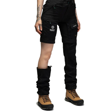 Beyond Nordic Sweden Zip-Off černé dámské outdoor kalhoty 2v1 Teflon EcoElite®